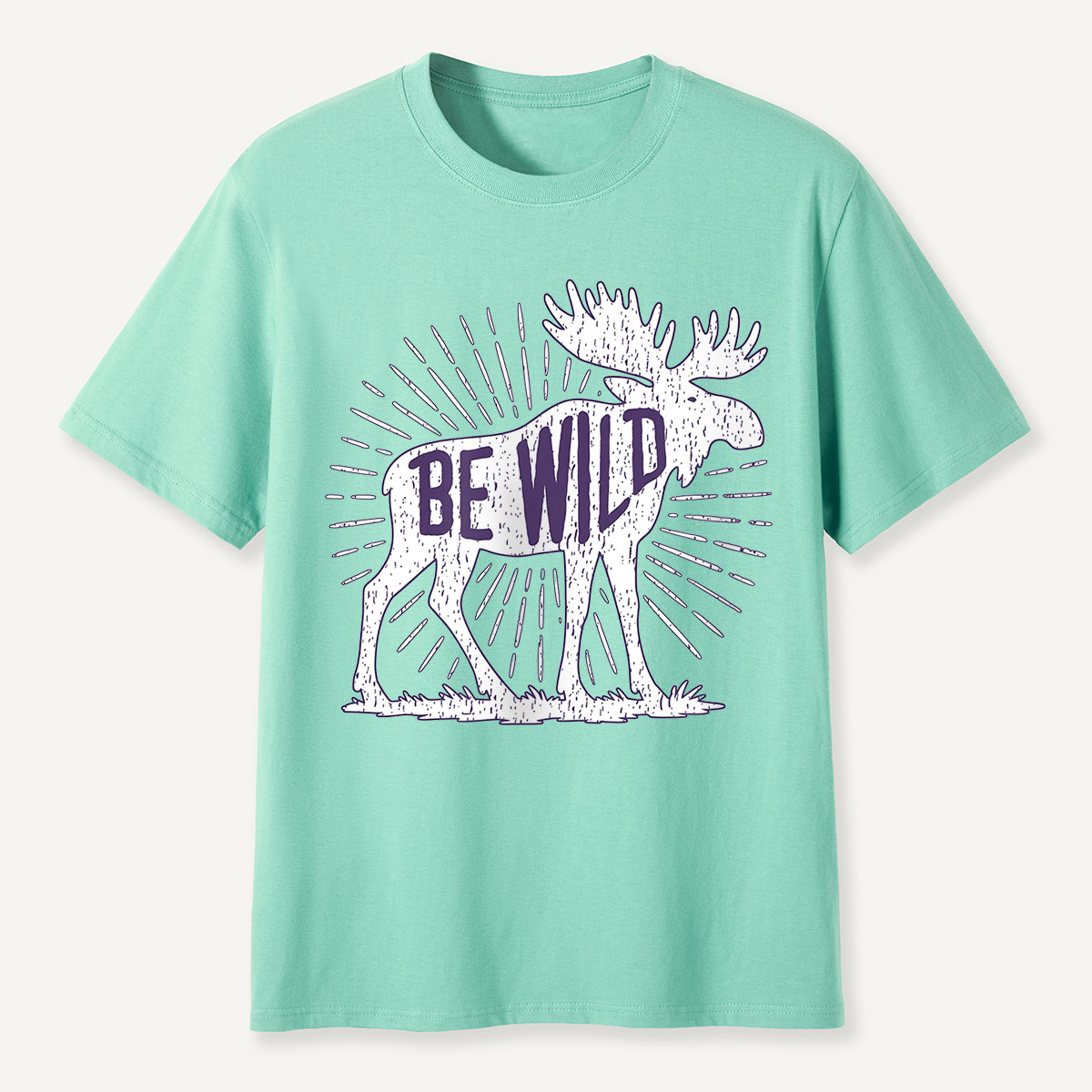 Be Wild Moose Sunburst T-Shirt