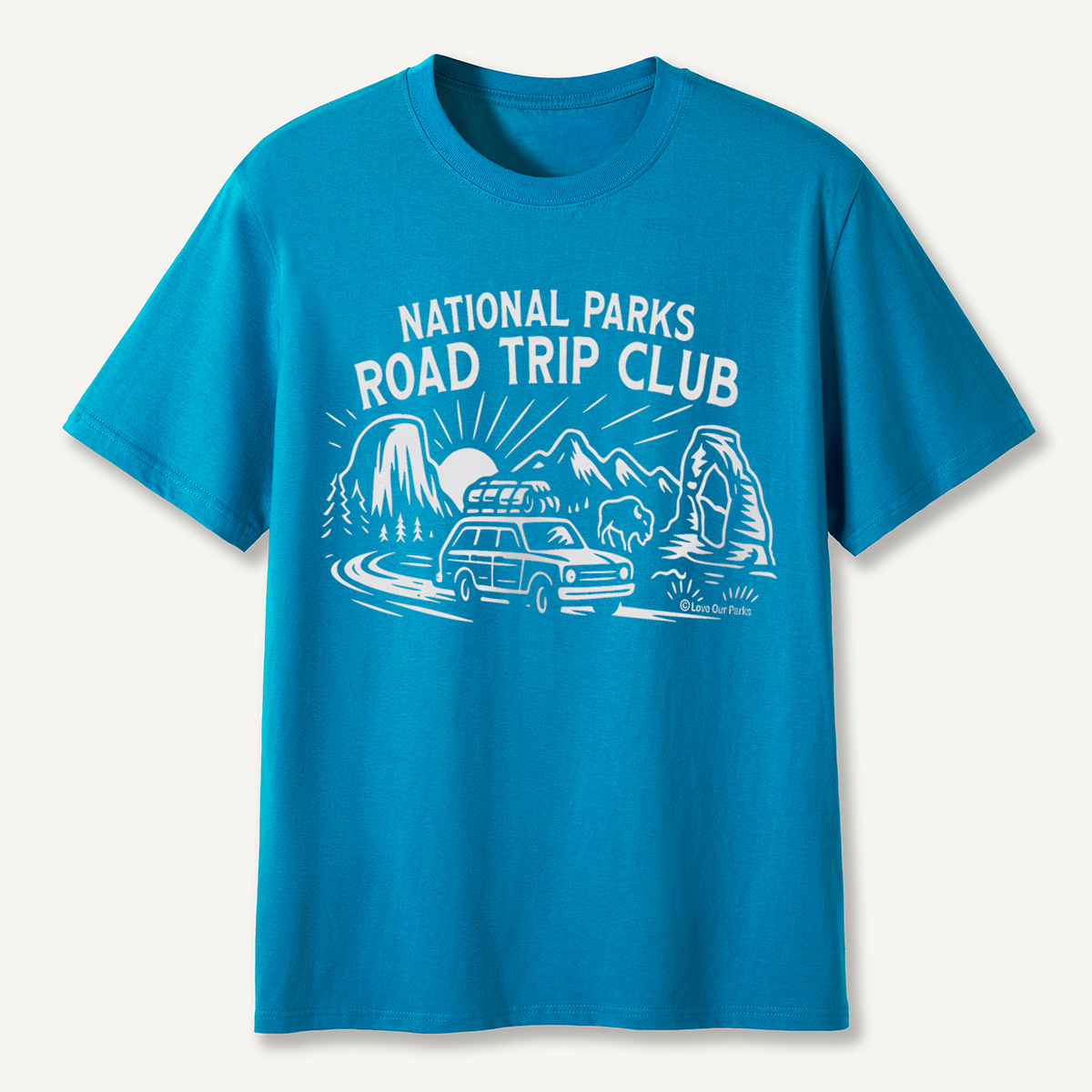 National Parks Road Trip Club Wagon T-Shirt