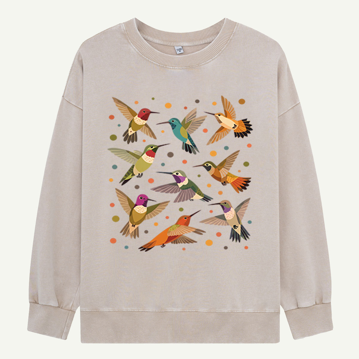 Hummingbird Hover Party Washed Sweatshirts