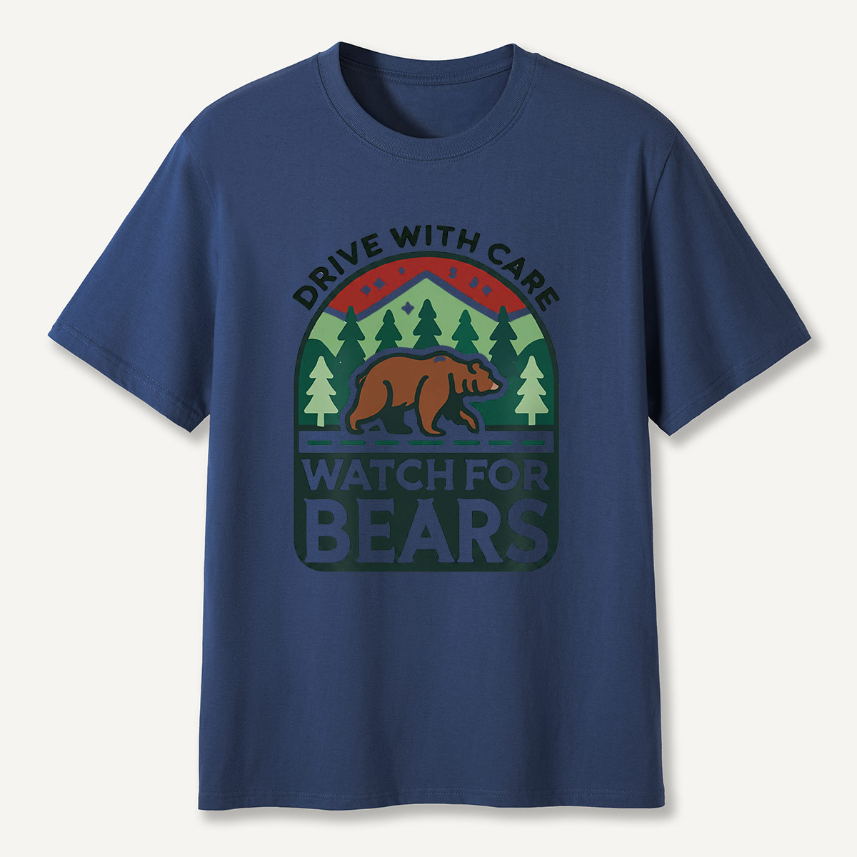 Drive with Care Watch for Bears Road Sig  T-Shirt