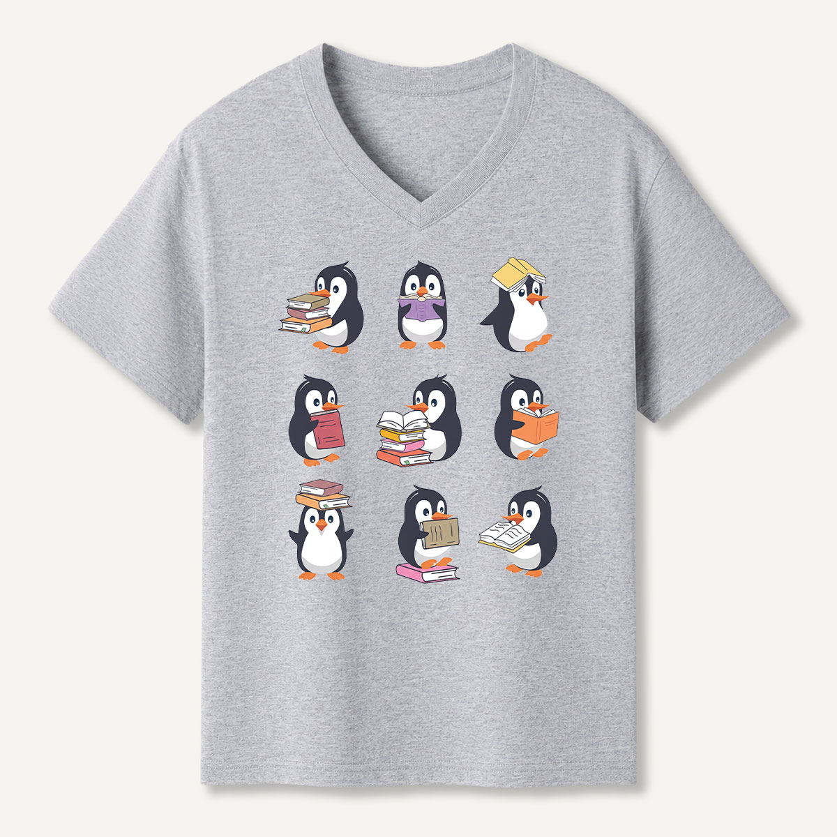 Penguin Personalities Mood Chart V-neck T-Shirt