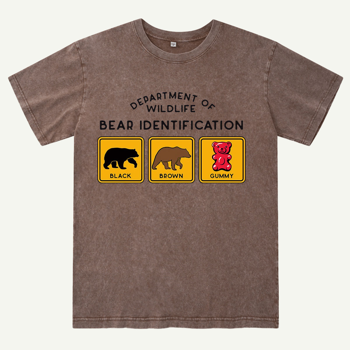 Bear Tee Cotton Classic Washed T-Shirt