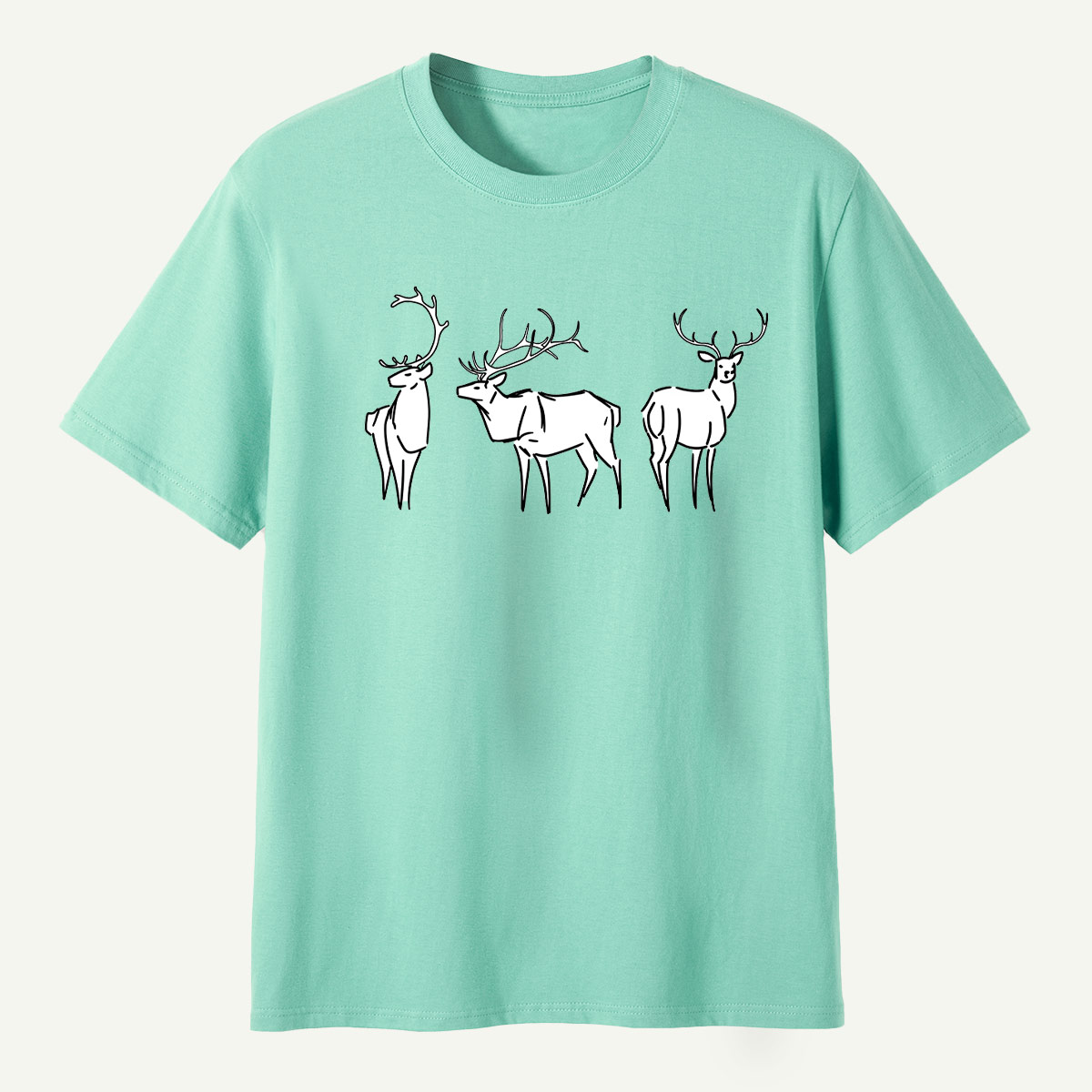 Deer Species Antler Study T-Shirt