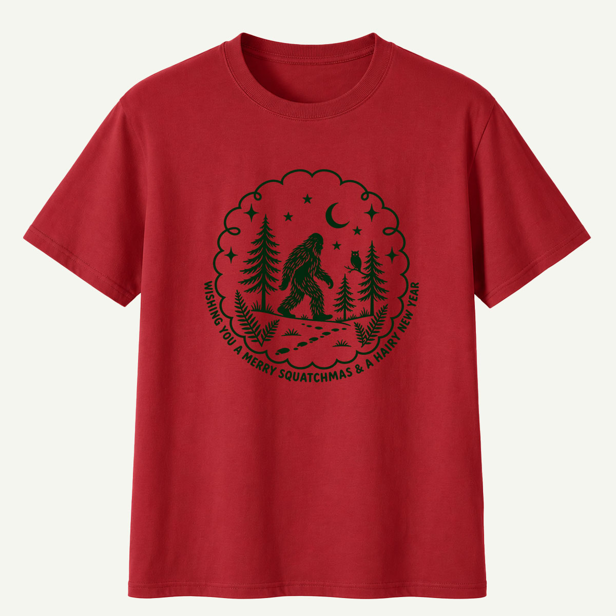 Wishing You A Merry Squatchmas And A Hairy New Year T-Shirt