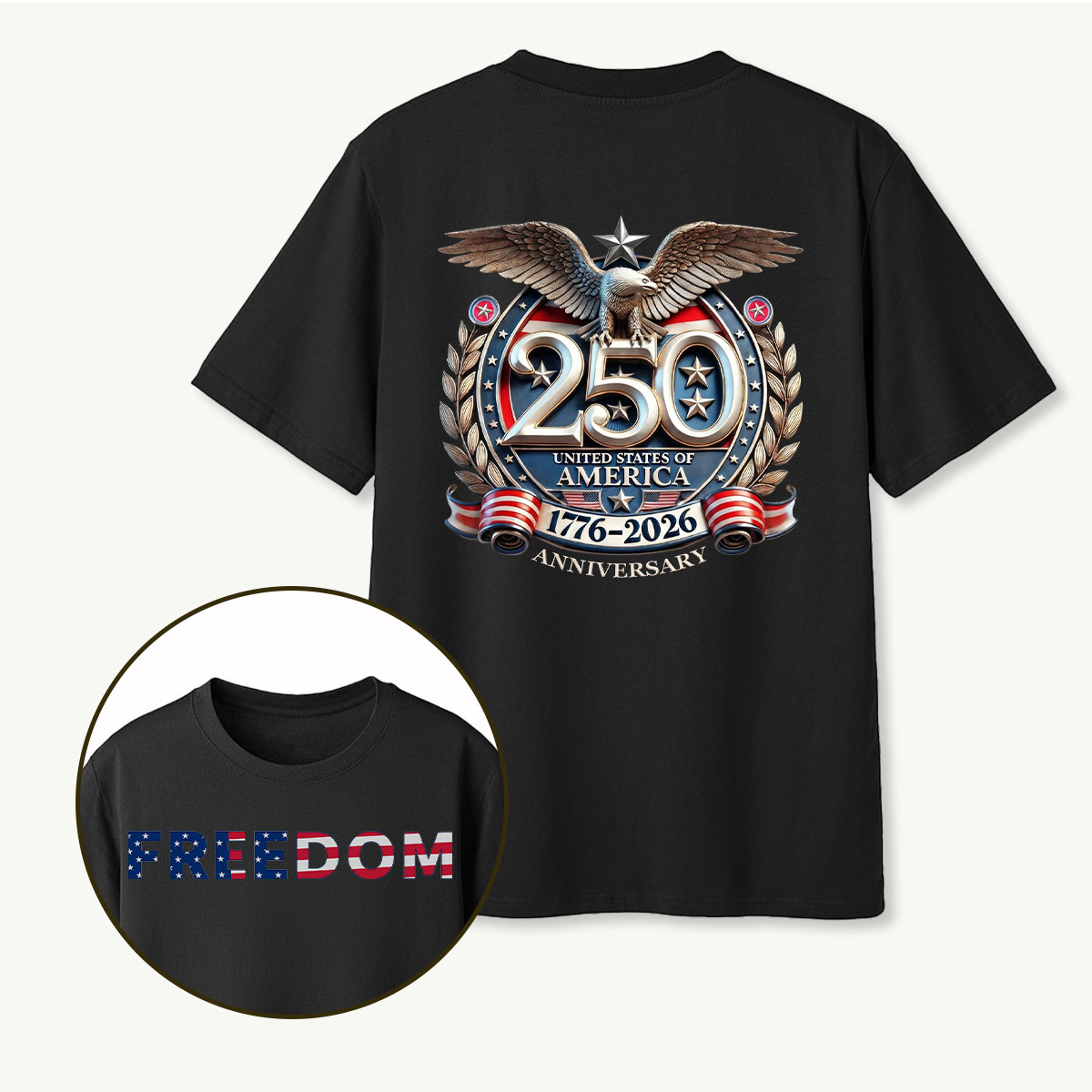 250 United States of America 1776‑2026 Anniversary Eagle T‑Shirt