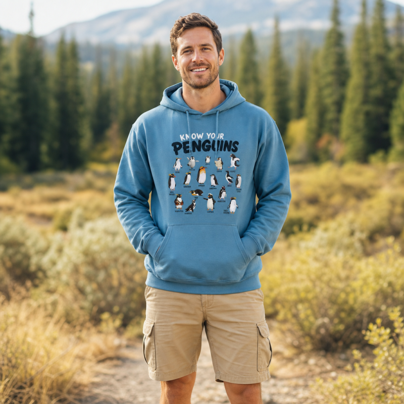 Know Your Penguins Penguin Species Hoodie