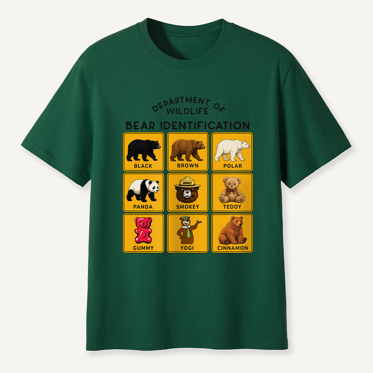 Department of Wildlife Bear Identification T-Shirt