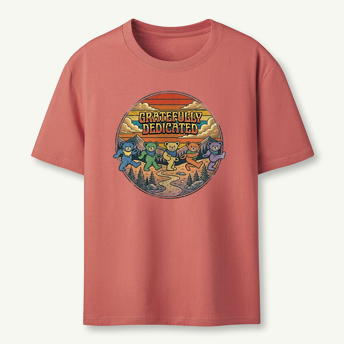 Retro Gratefully Deadicated Dancing Bears T-Shirt