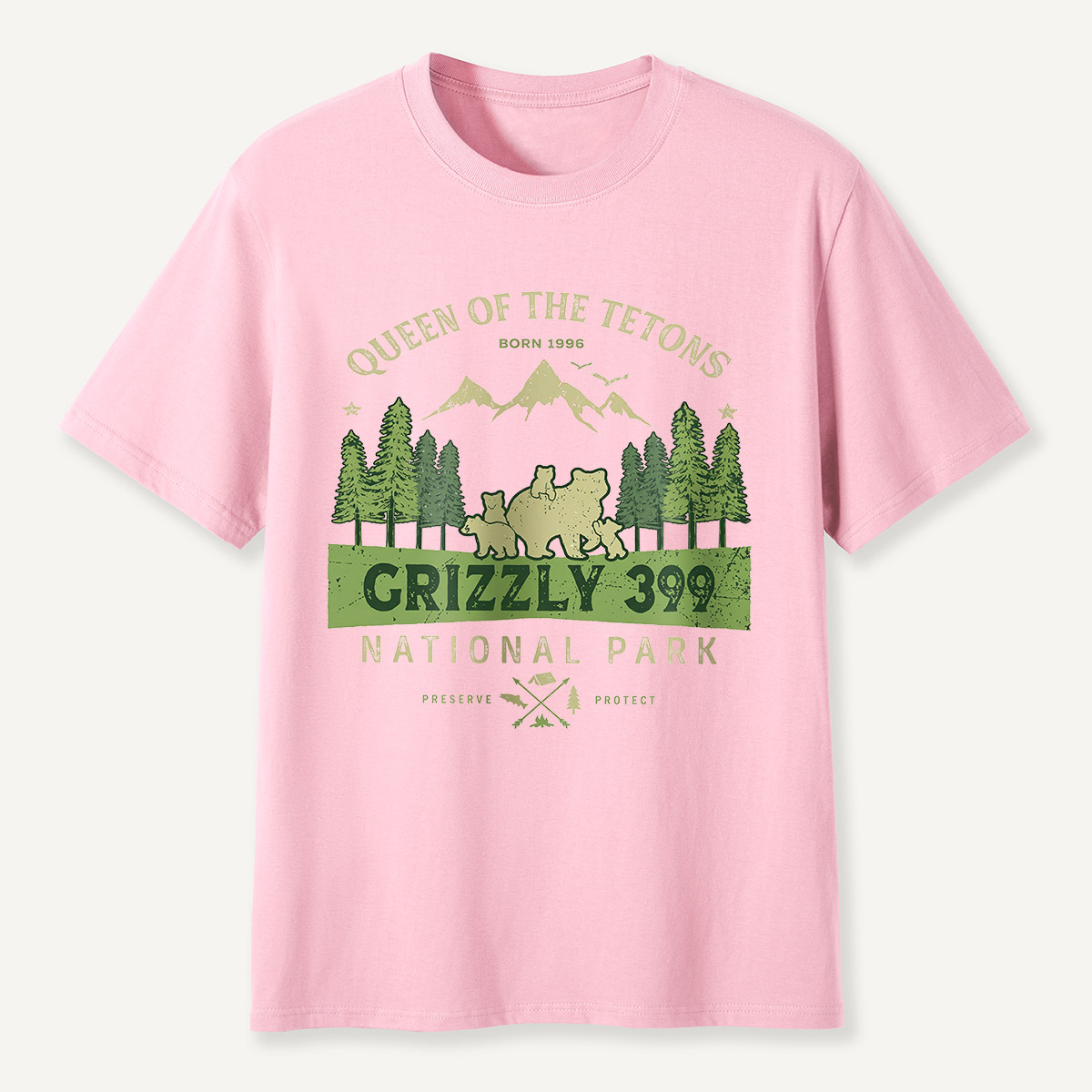 Legend of the Tetons Grizzly 399 National Park T-Shirt