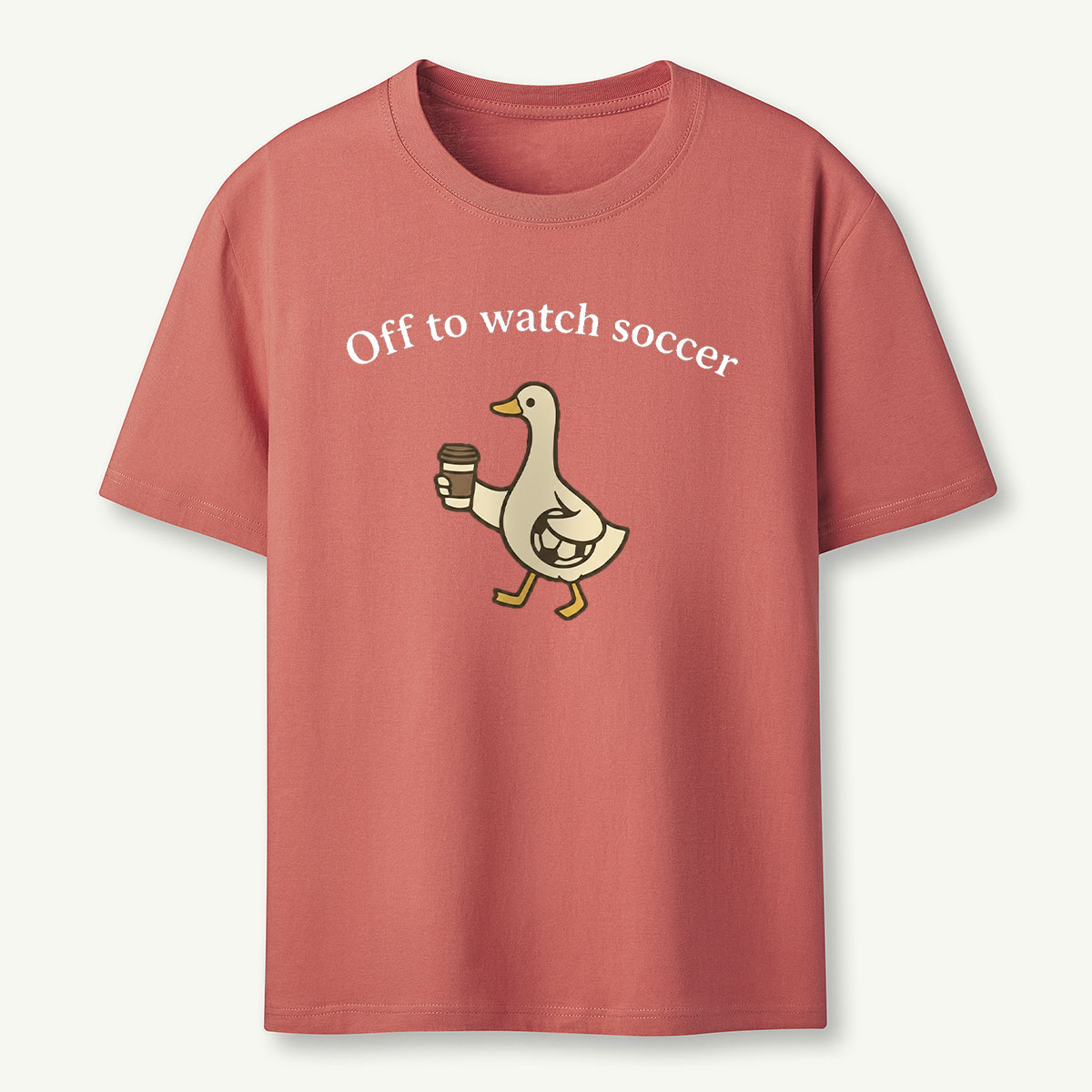 Funny Duck Soccer T‑Shirt