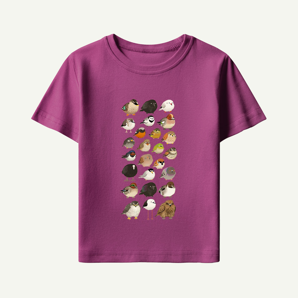Bird Species Illustration Kids T-Shirt