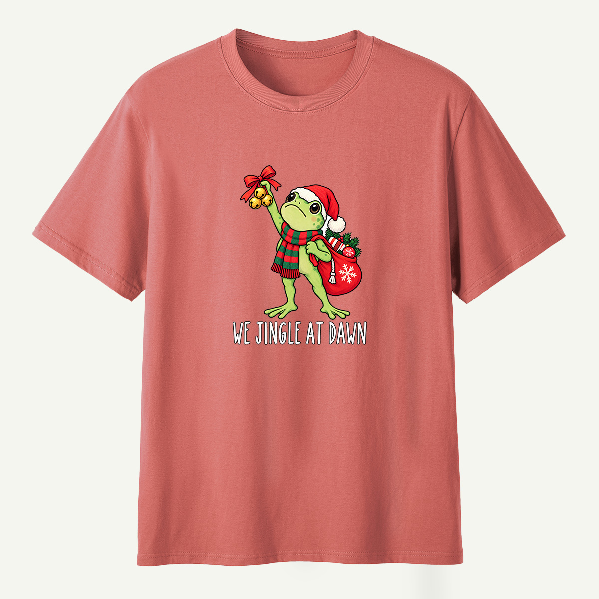 We Jingle At Dawn Christmas Frog T-Shirt