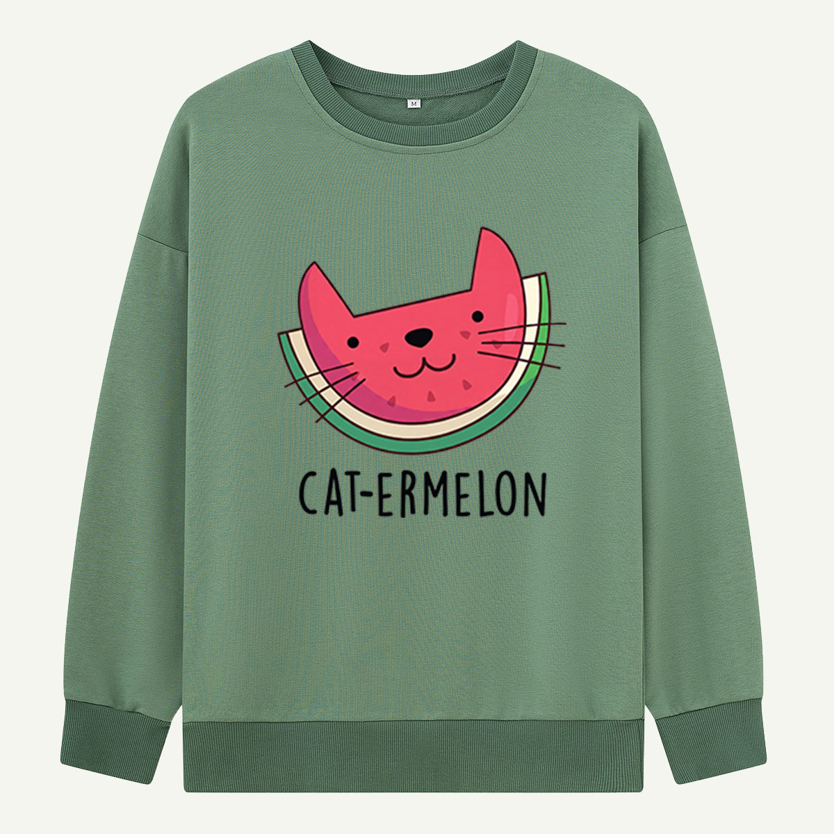 Cat Ermelon Slice Sweatshirts