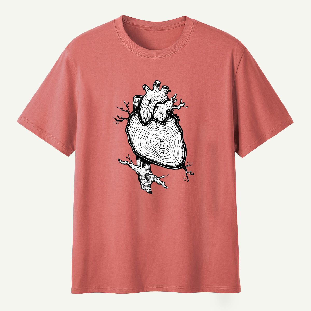 Anatomical Heart In Bloom T-Shirt