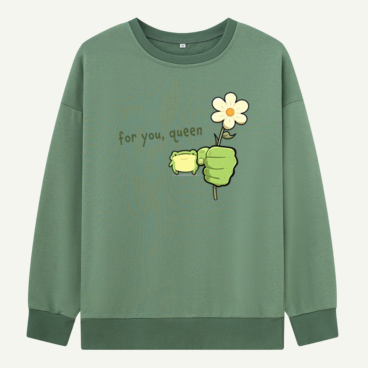 Frog Flower Graphic Sweatshirts