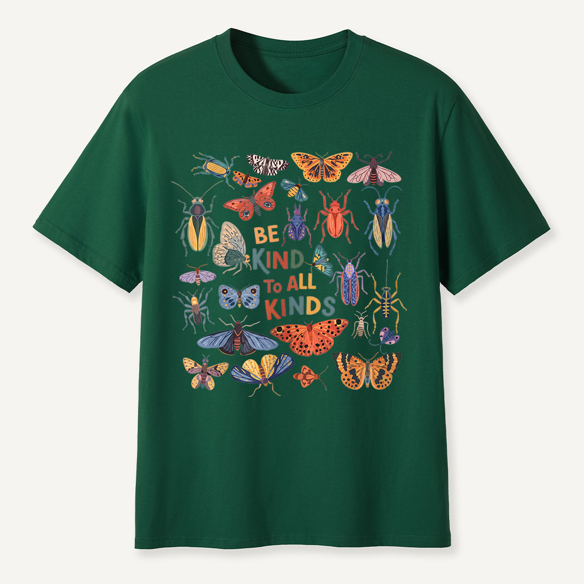 Be Kind to All Kinds Colorful Insects T-Shirt