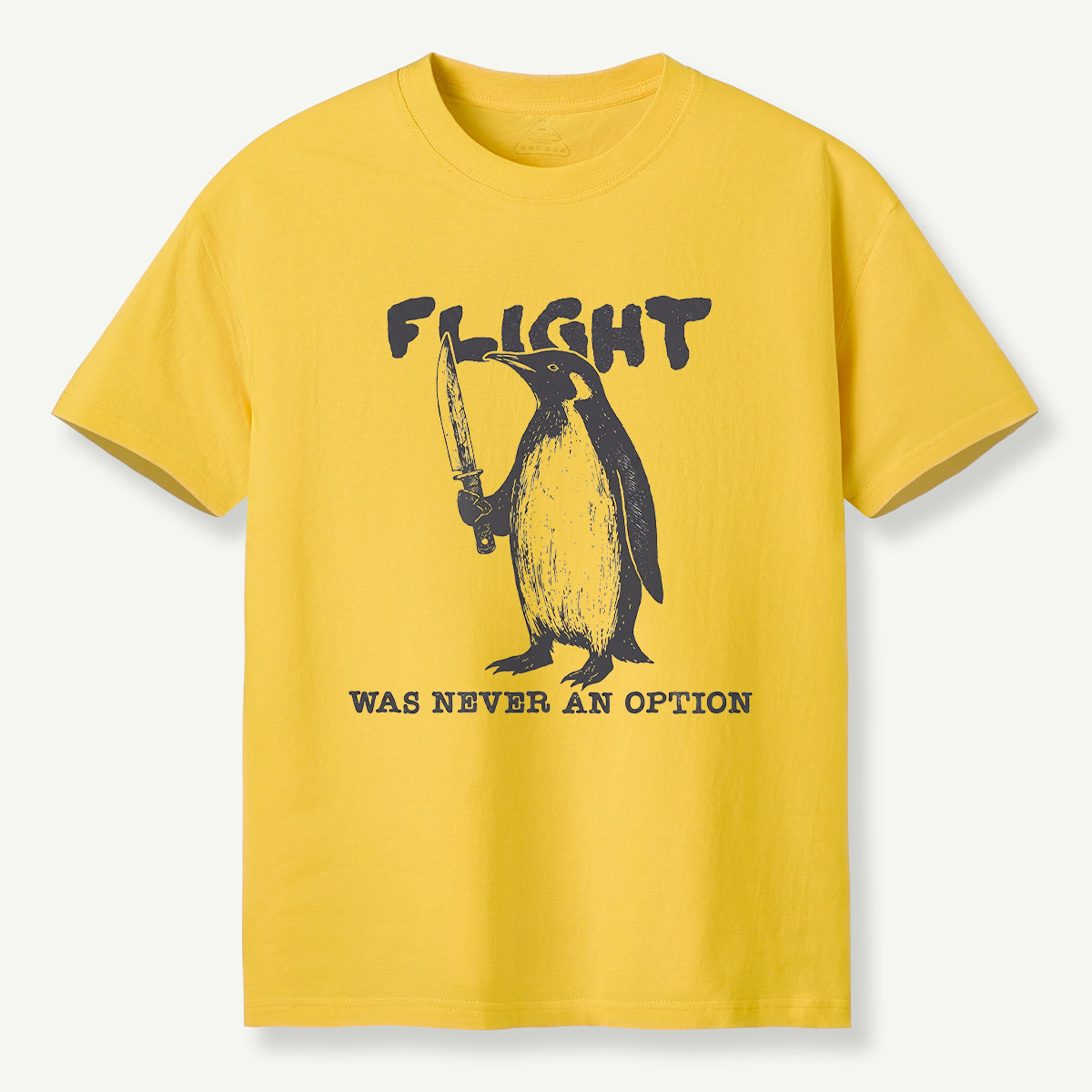 Flight Was Never An Option Knife Penguin T-Shirt