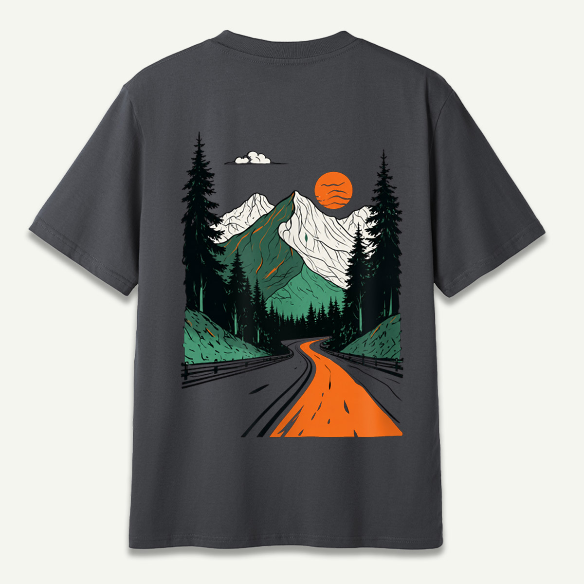 Mountain Road Sunset Wilderness Journey T-Shirt