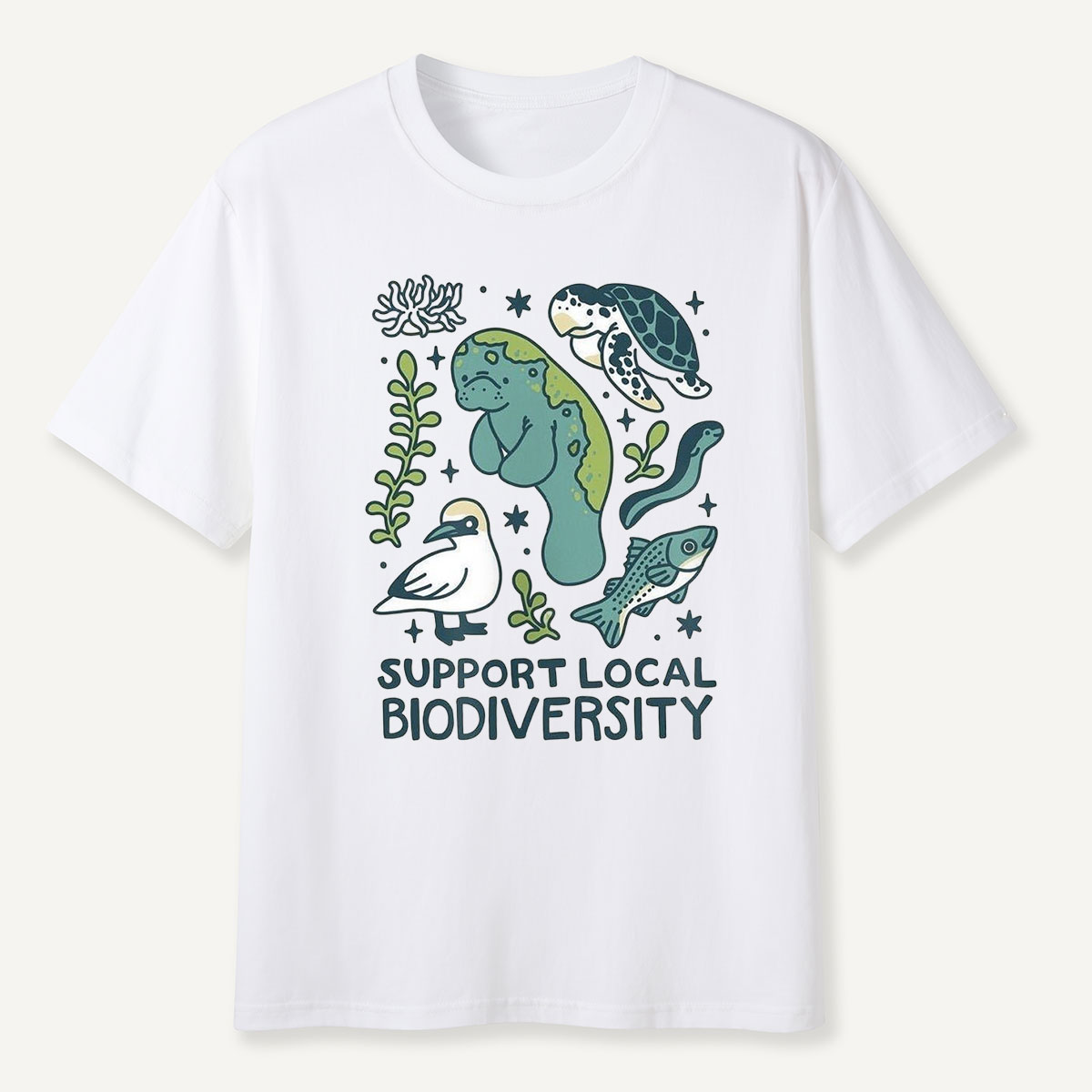 Support Local Biodiversity Aquatic Animals T-Shirt