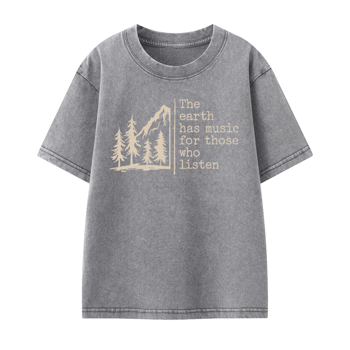 The Earth Has Music Kids Washed T-Shirt