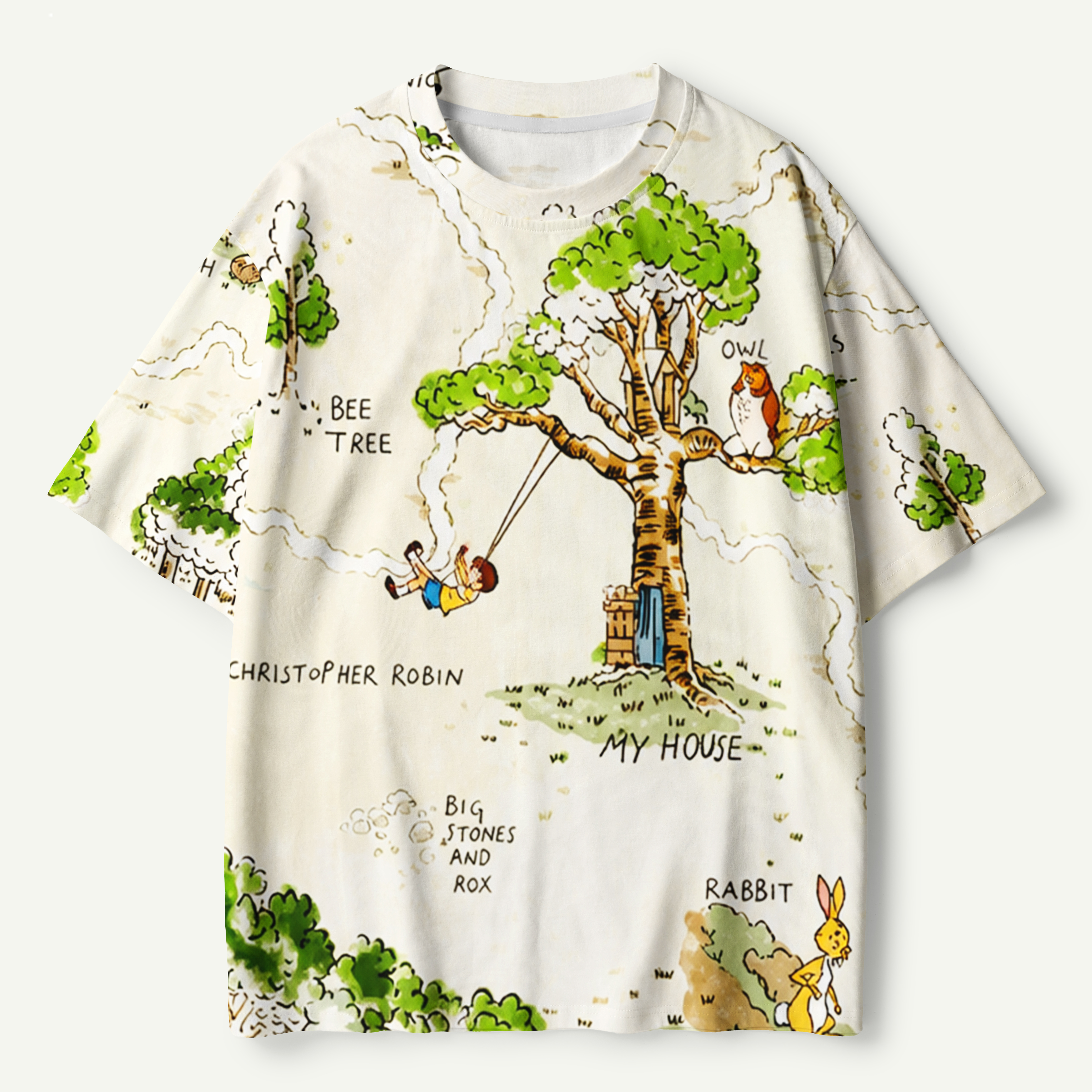 Woodland Nature Explorer Map Premium Pure Cotton Tee