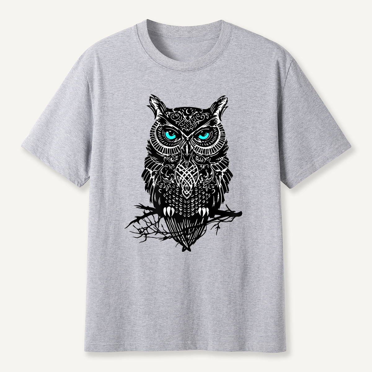 Tribal Blue-Eyed OwlT-Shirt