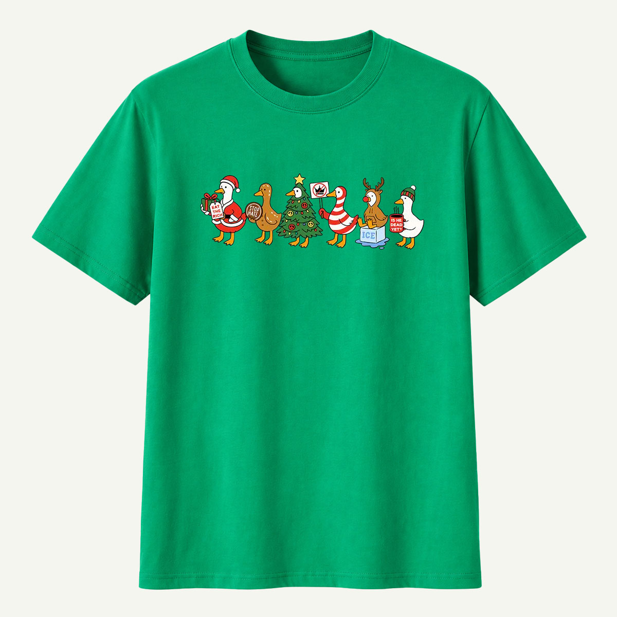 Chaotic Christmas Goose Parade T-Shirt