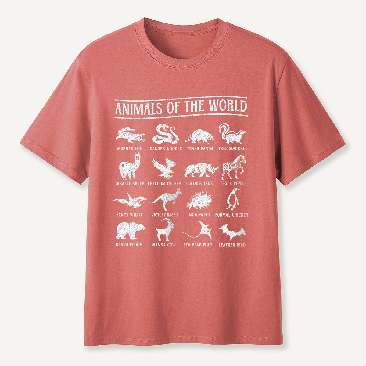 Animals of the World Funny Names T-Shirt