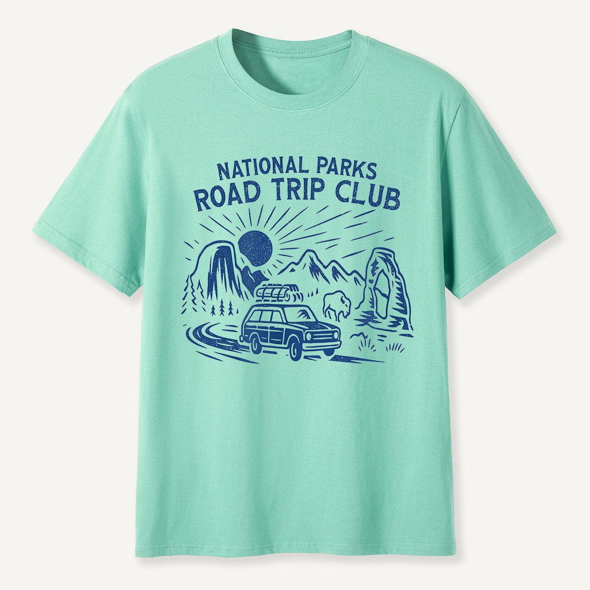 National Parks Road Trip Club Scenic Wagon T-Shirt