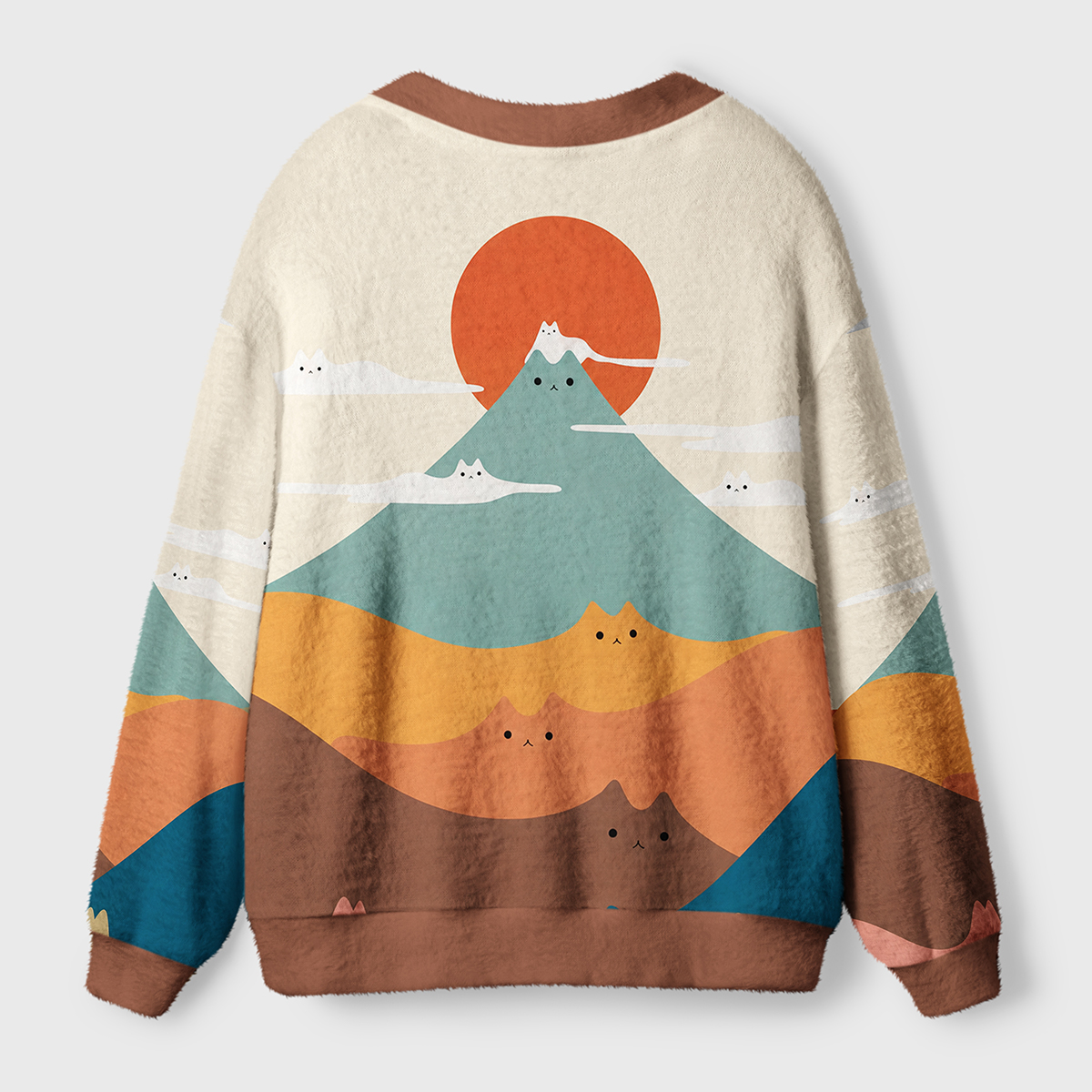 Peak-a-Boo Mountain Parade Ugly Cardigan Sweaters