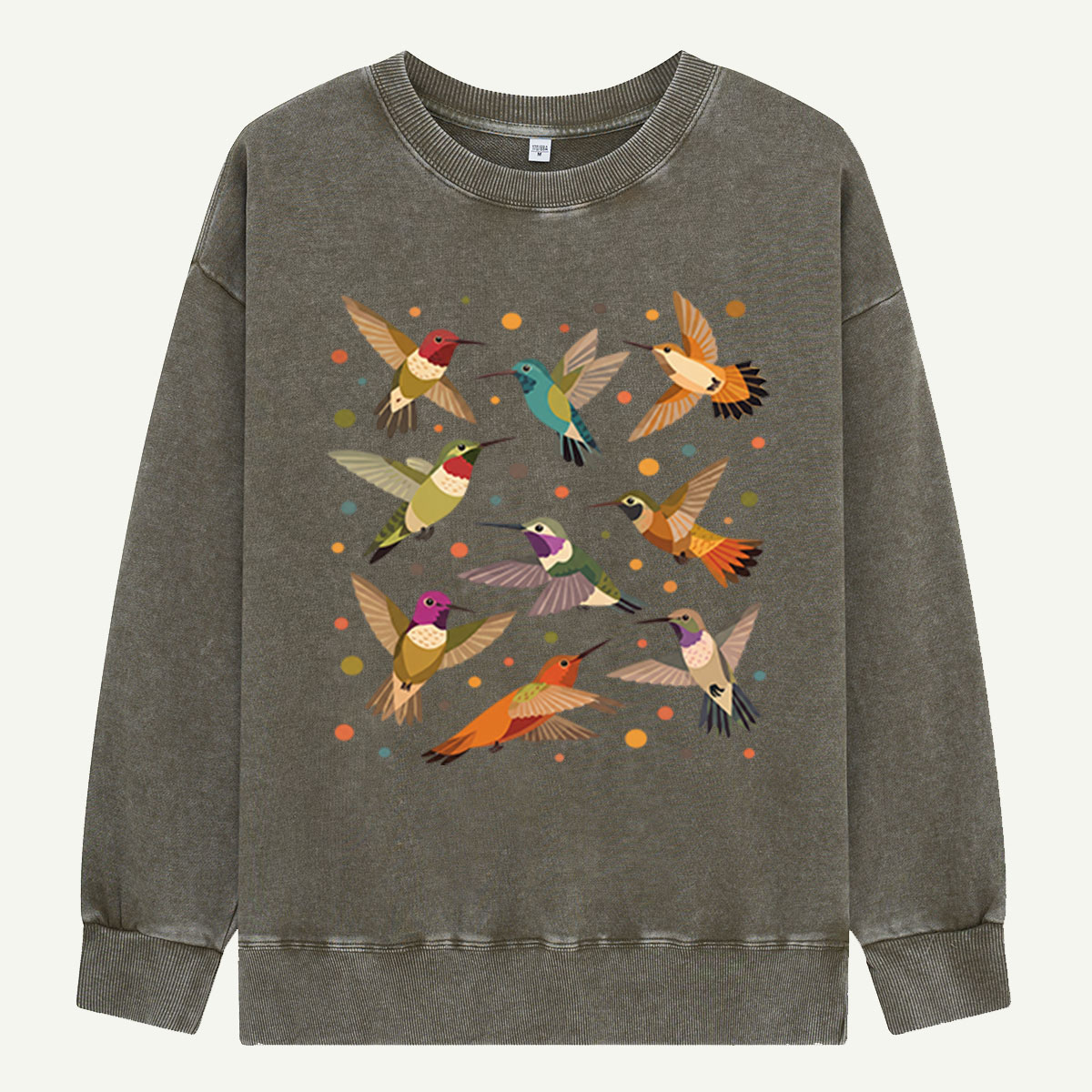 Hummingbird Hover Party Washed Sweatshirts
