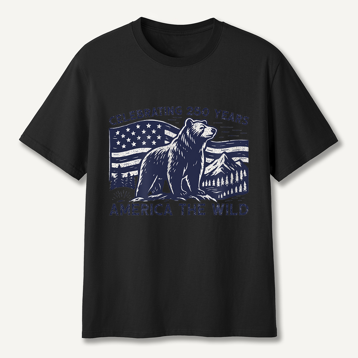 America the Wild 250 Years Bear T-Shirt