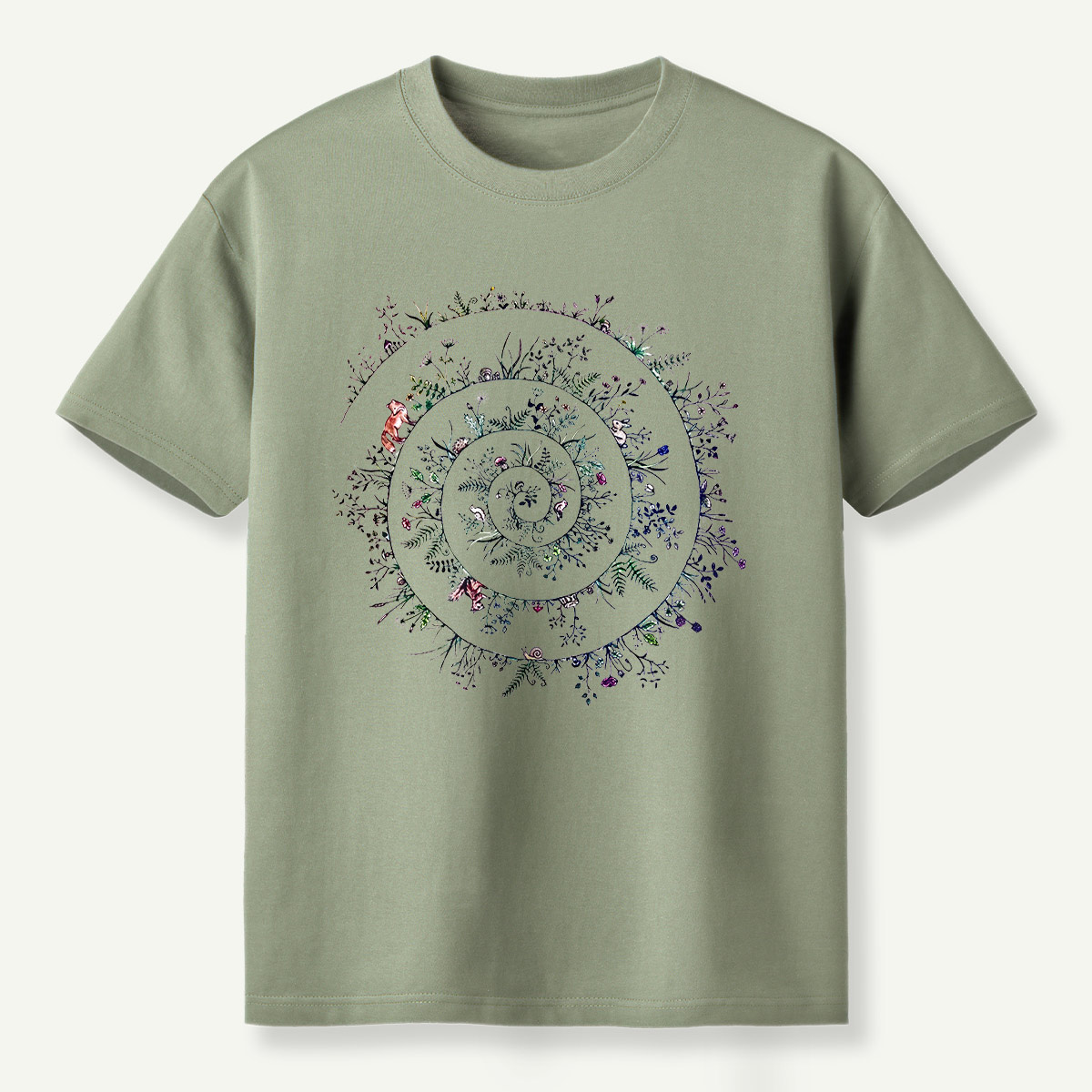 Botanical Spiral Of Nature T-Shirt