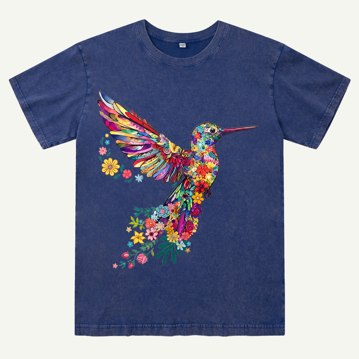 Animal Lover Hummingbird Washed T-Shirt