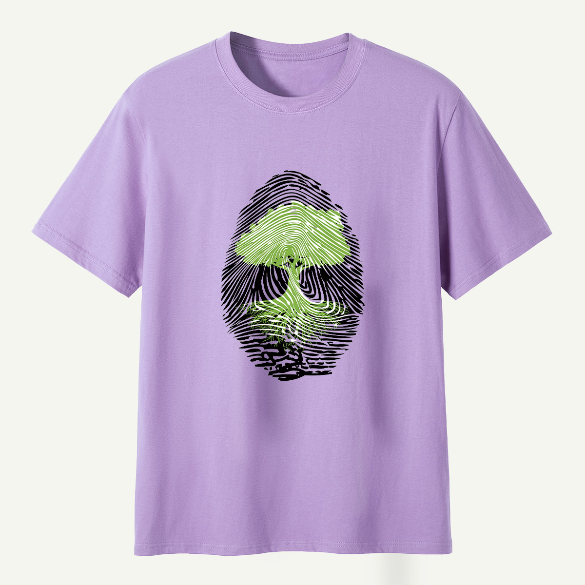 Tree Fingerprint Nature Symbol T-Shirt