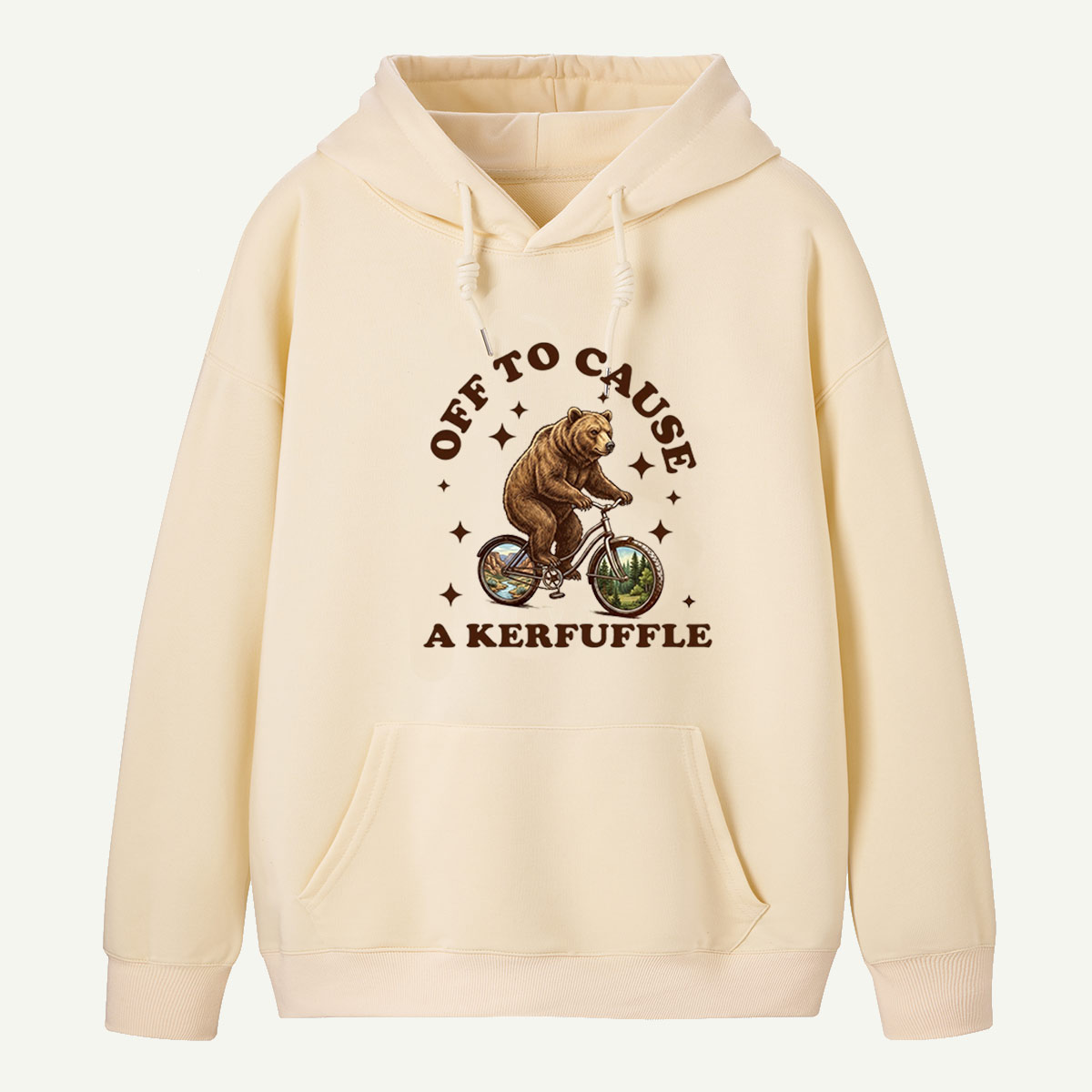 Off To Cause a Kerfuffle Bear Hoodie