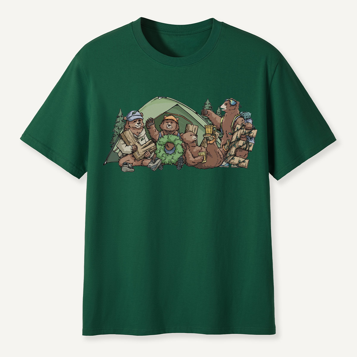 Happy Camping Bears T-Shirt
