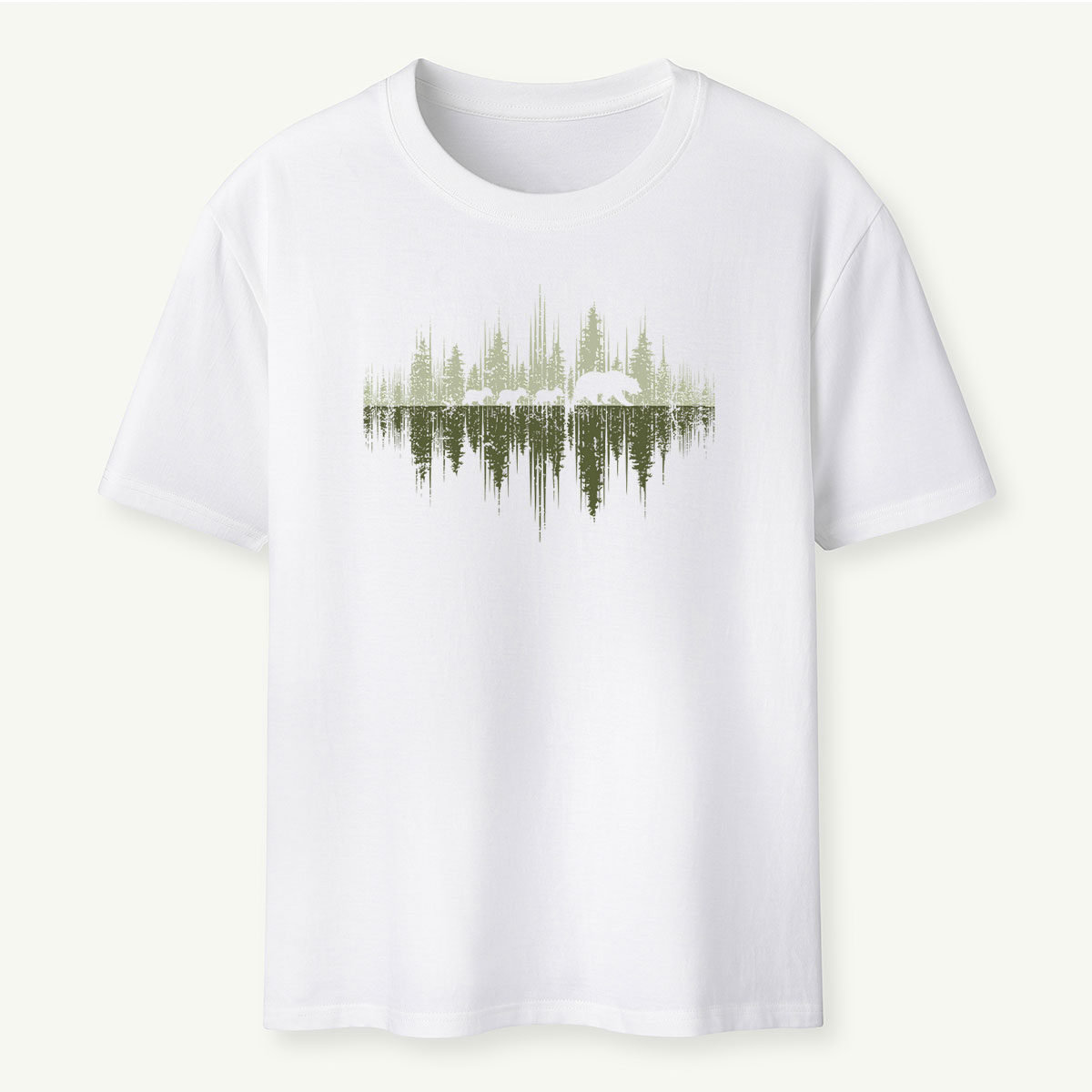 Trees Reflection Wildlife Nature Mama Bear T-Shirt