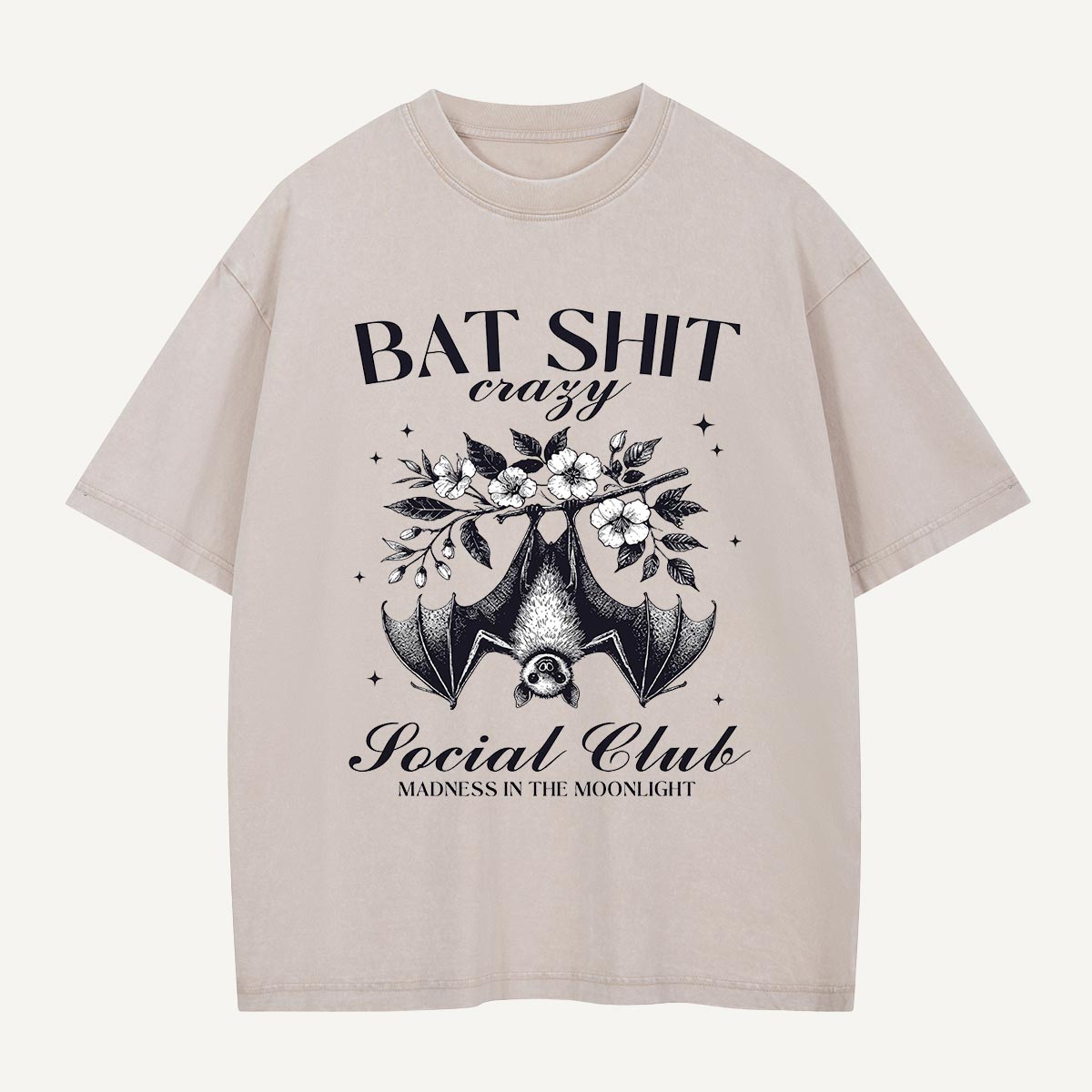 Bat Shit Crazy Social Club Washed T-Shirt