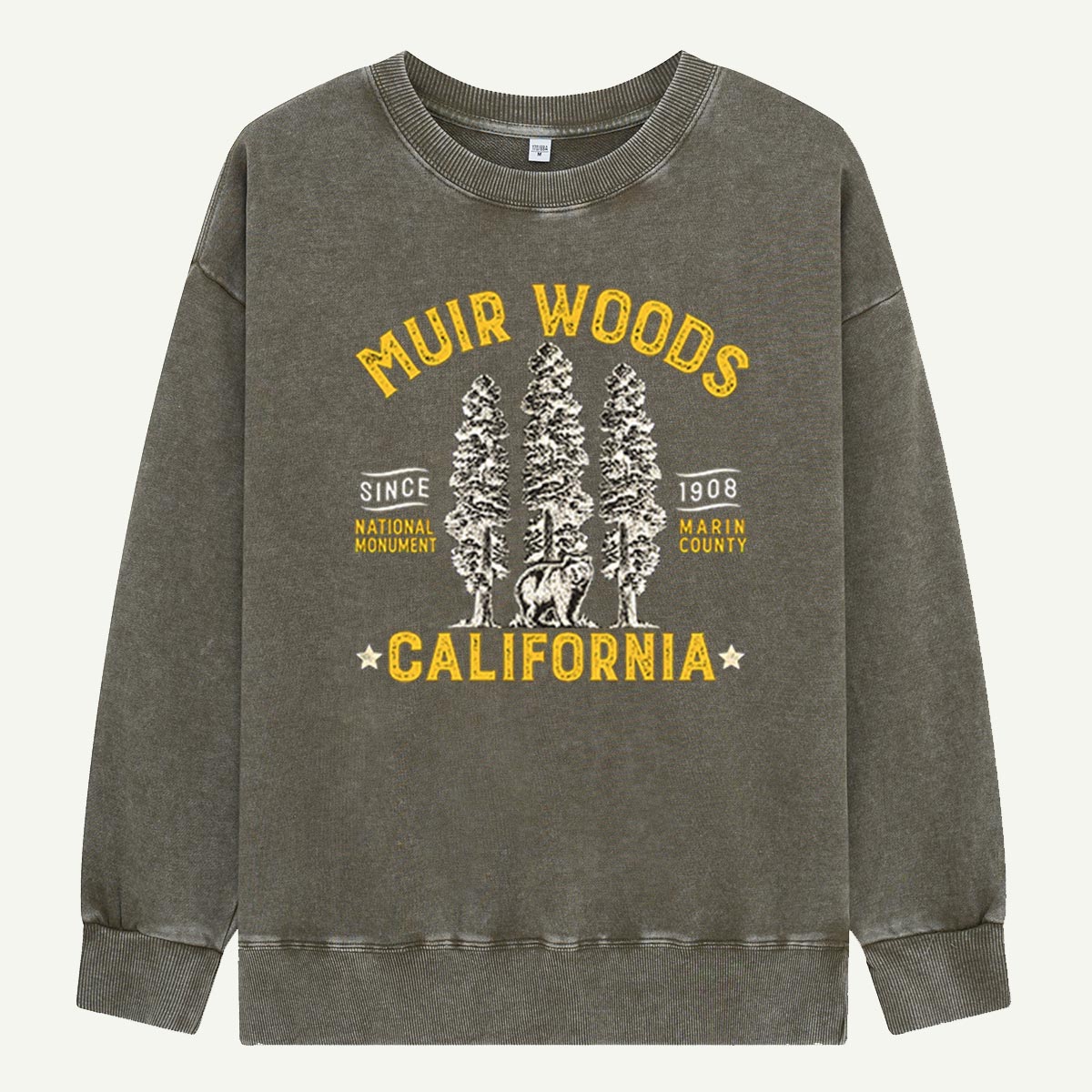 Muir Woods California Redwood Heritage Washed Sweatshirts