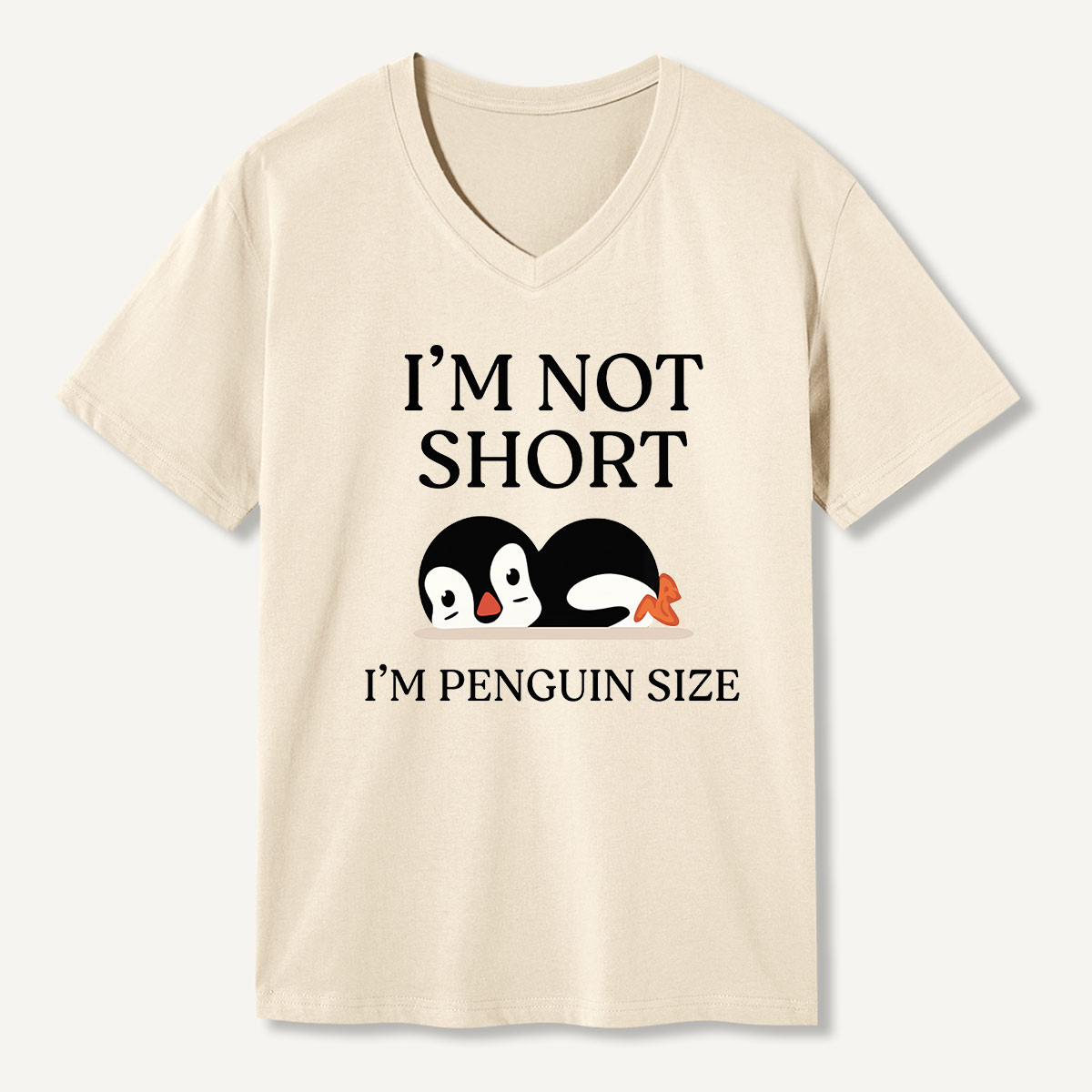Im Not Short Im Penguin Size V-neck T-Shirt