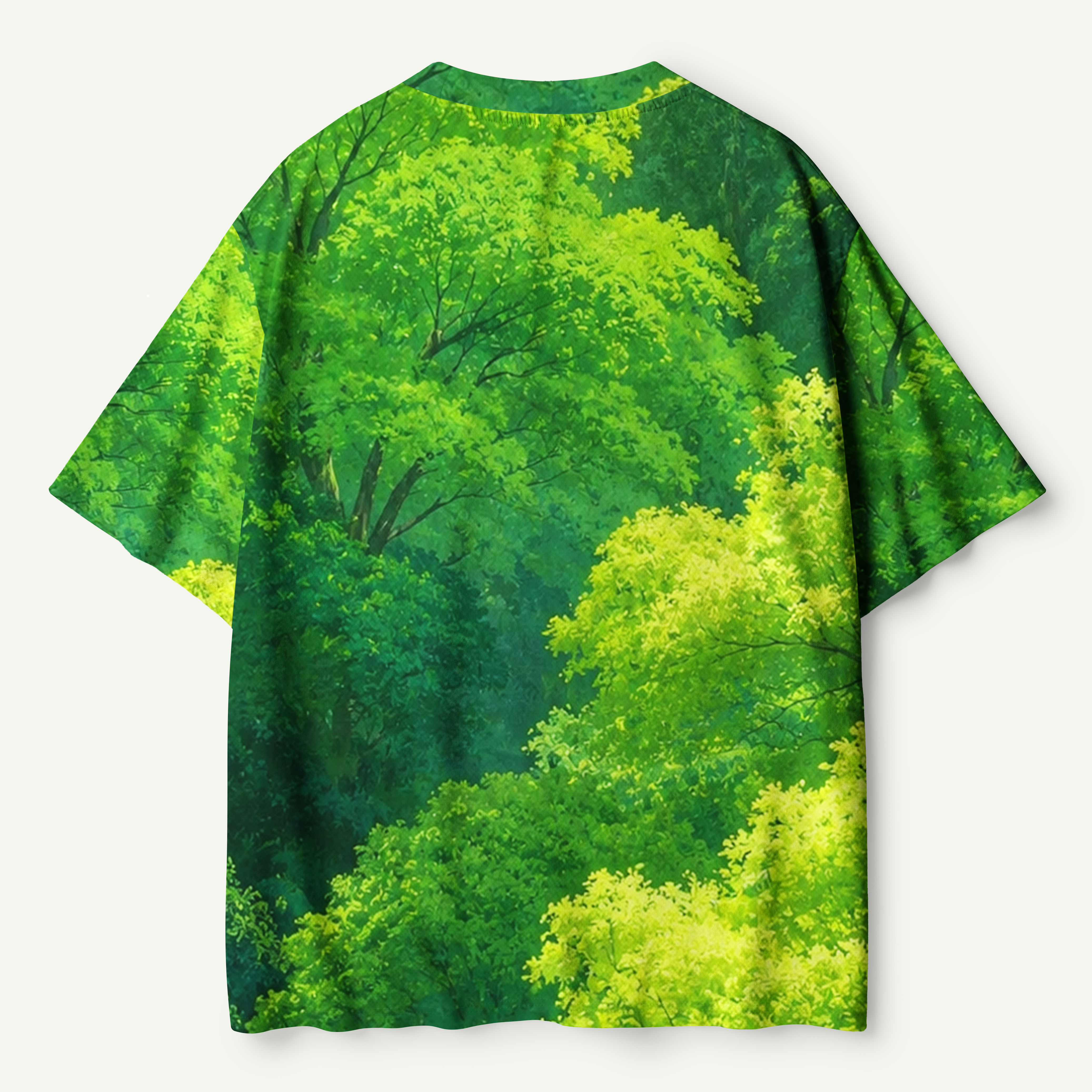 Sunlit Lush Forest Canopy Premium Pure Cotton Tee