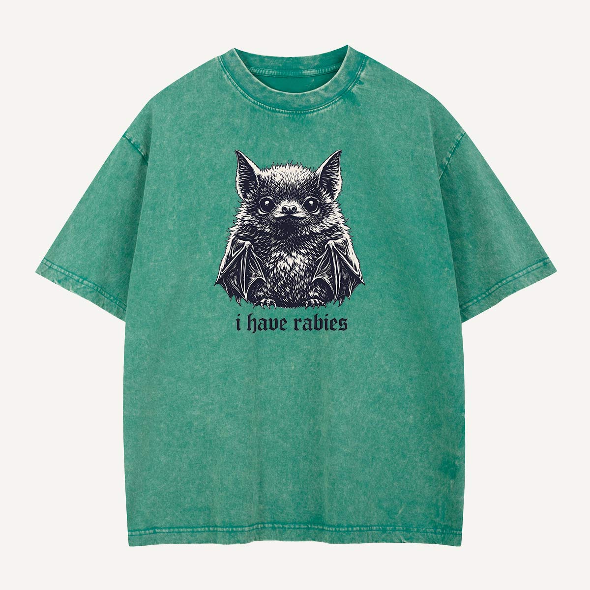  I Have Rabies Bat Washed T-Shirt