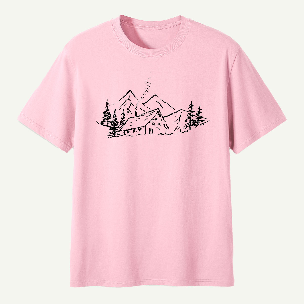 Alpine Cabin Mountain Retreat T-Shirt