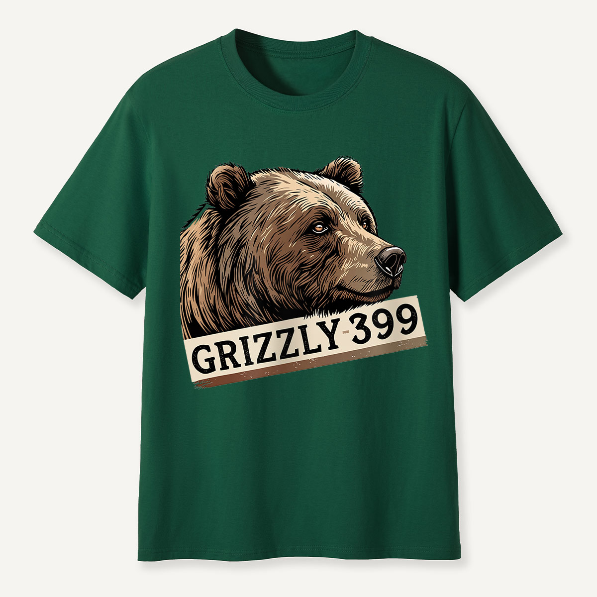 Grizzly 399 Portrait Lavender T-Shirt