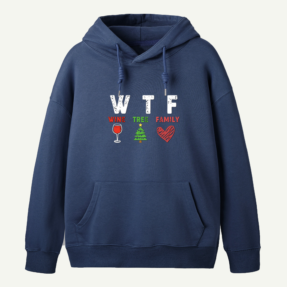 WTF Wine Tree Family Funny Christmas Essentials Hoodie