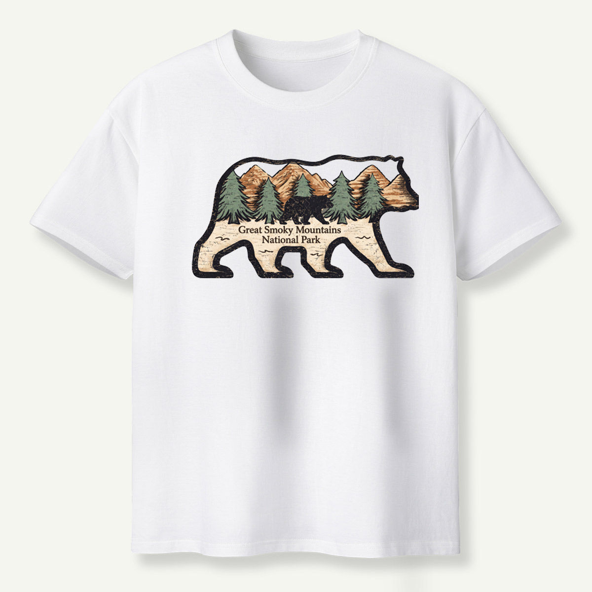 Great Smoky Mountains National Park Black Bear Forest T-Shirt