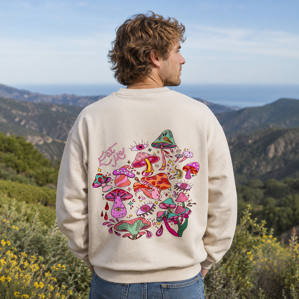 Eat Me in the Mushroom Dream Washed Sweatshirts