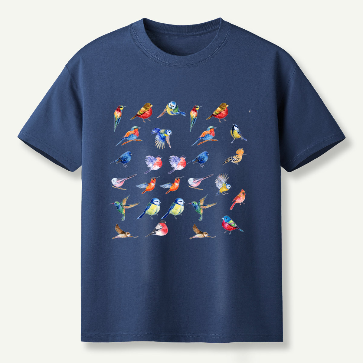Colorful Birds Watercolor Collection T-Shirt