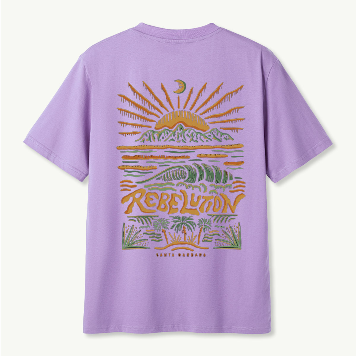 Rebellion Santa Barbara Mountain Wave Sunset T-Shirt